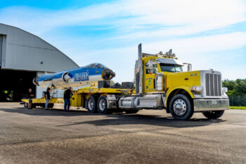Blue Monkey Heavy Haul Partners with Starfighters International for Multi-Phase Jet Relocation Project